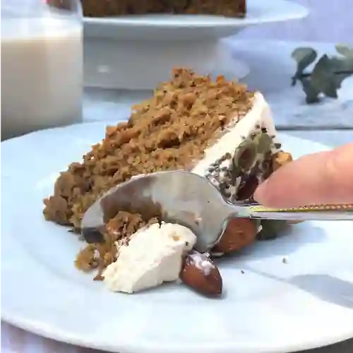 Torta de zanahoria - porción