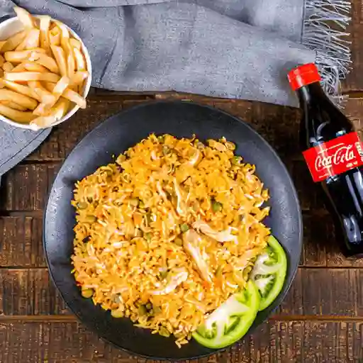 Combo arroz con pollo