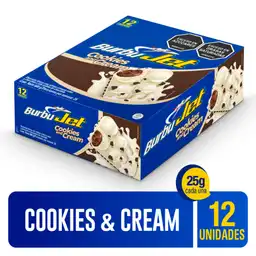 Jet Golosina Burbujet Cookies And Cream Plegadiza x 12 un x 50 g