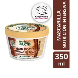 Tratamiento Capilar Hair Food Garnier Manteca de Cacao Rizos 350 ml