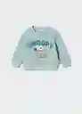 Sudadera Snoopyb Verde Pastel Talla 66 Niños Mango