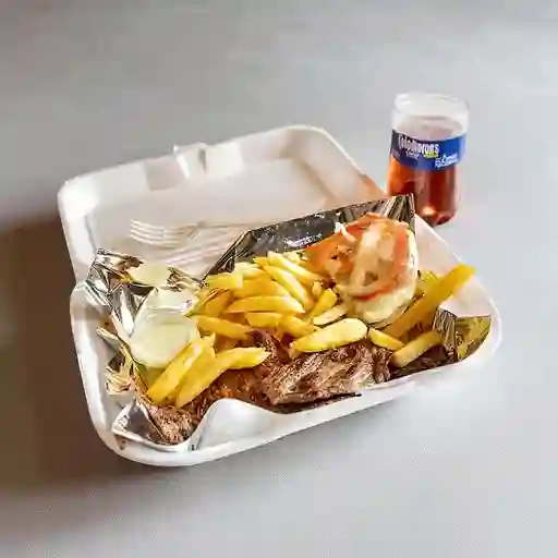 Vaquero de Carne + Francesa + Gaseosa