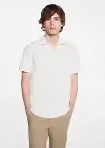 Camisa Polo Slim Off White Talla 21 Teen Niños Mango