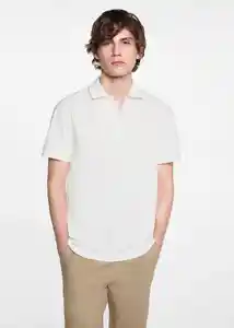 Camisa Polo Slim Off White Talla 21 Teen Niños Mango