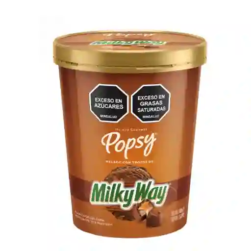 Popsy Helado Gourmet con Trozos de Milky Way