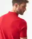Camiseta Polo Muscle Masculino Rojo Navidad Medio M Chevignon