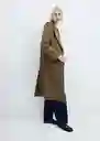 Abrigo Eye Khaki Talla 24 Mujer Mango