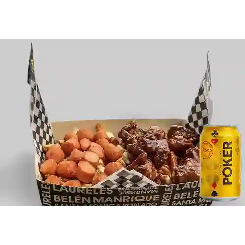 Combo Papas Poblado + Cerveza Poker Lta 330ml
