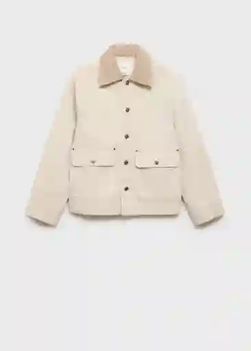 Chaqueta Cazadora Newrio Crudo Talla M Mujer Mango