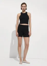 Short Lilo Negro Talla XS Mujer Mango