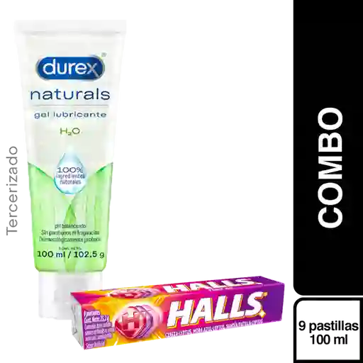 Combo Halls Fruit Mix + Durex Lubricante Naturals