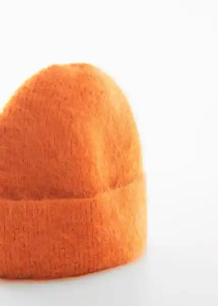 Gorro Mohi Naranja Talla 99 Mujer Mango