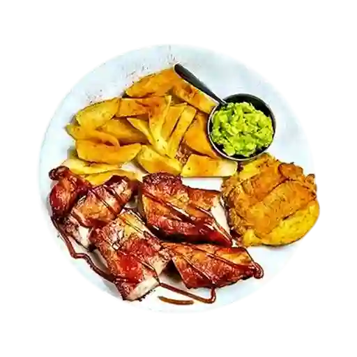 Carne con Patacón