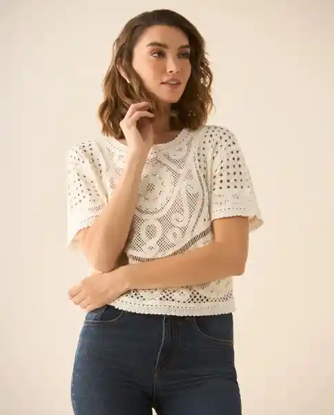 Camisa Crudo Novia Claro Talla M 613G229 Esprit