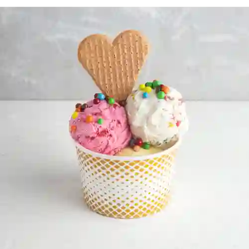 Vaso O Canasta 3 Bolas de Helado