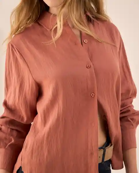 Camisa Naranja India Medio Talla M 419G041 Esprit