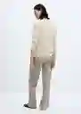 Camiseta Casiopea Crudo Talla M Mujer Mango