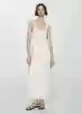 Vestido Cake Offwhite Talla S Mujer Mango