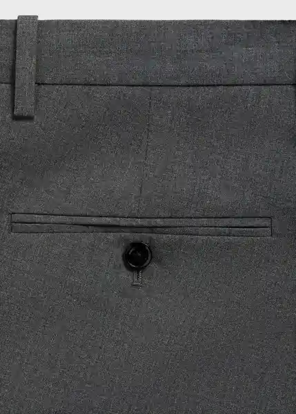 Pantalón Monaco Gris Talla 44 Hombre Mango