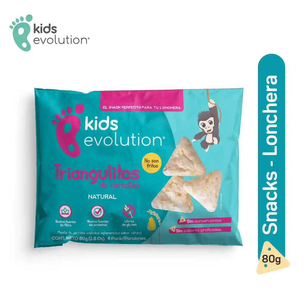 Kids Evolution Triangulitos de Cereales sabor Natural