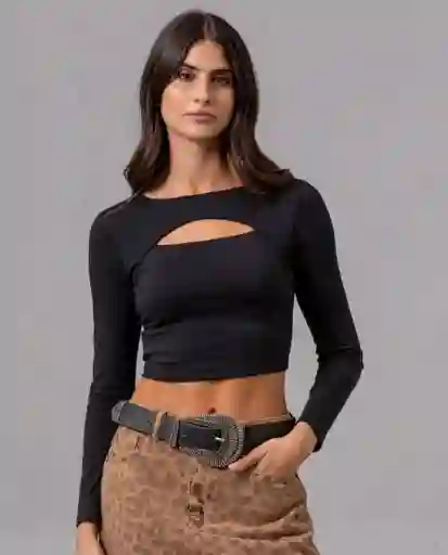 Camiseta Mujer Negro Noche Ultraoscuro Talla XL 74731 Rifle
