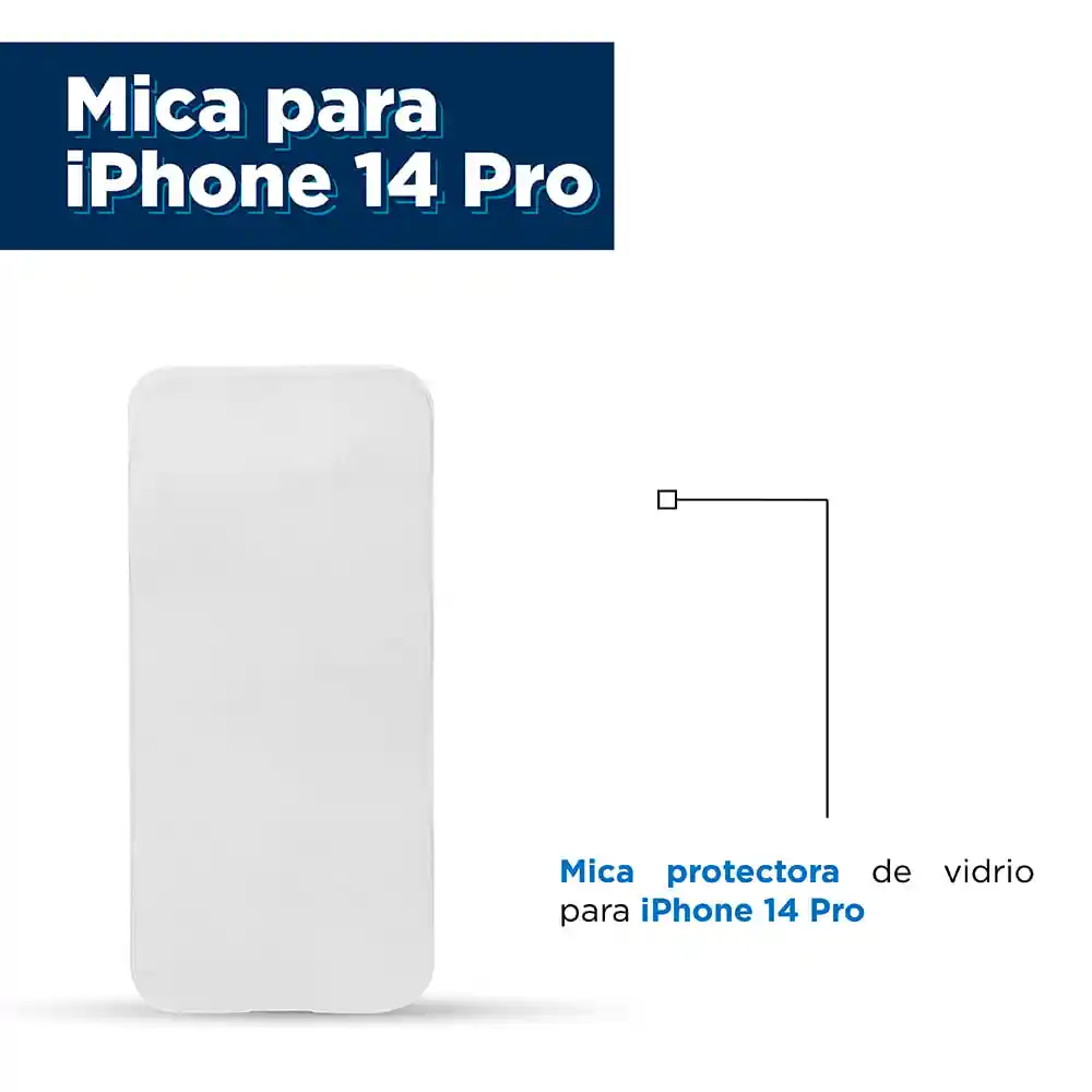Protector de Pantalla Cristal Transparente Hd iPhone 14 Miniso