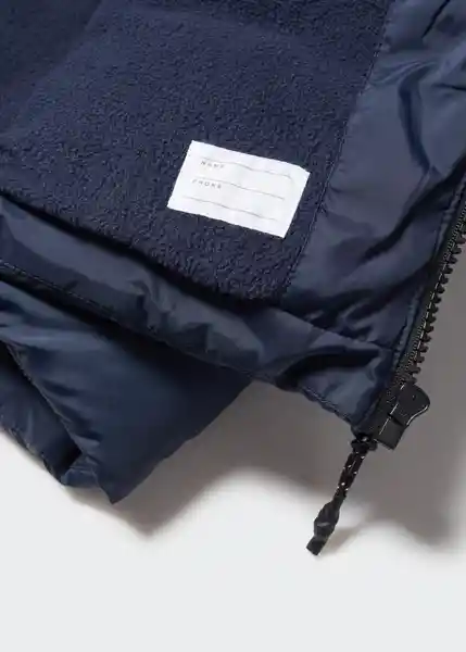 Abrigo Anorak Amerlong Navy Talla 08 Niños Mango