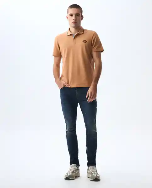 Camiseta Hombre Café Talla L 801G005_CAF161336 Americanino