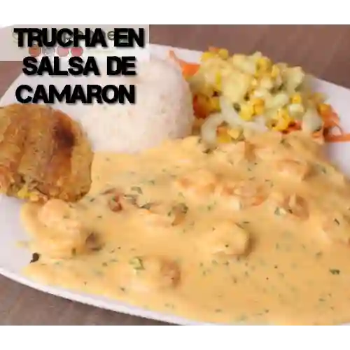 Trucha en Salsa de Camaron