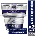 Yogurt griego Alpina Natural x2 und Vaso 500 g