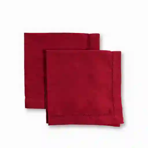 Set Servilletas de Tela Roja Ambiente Gourmet