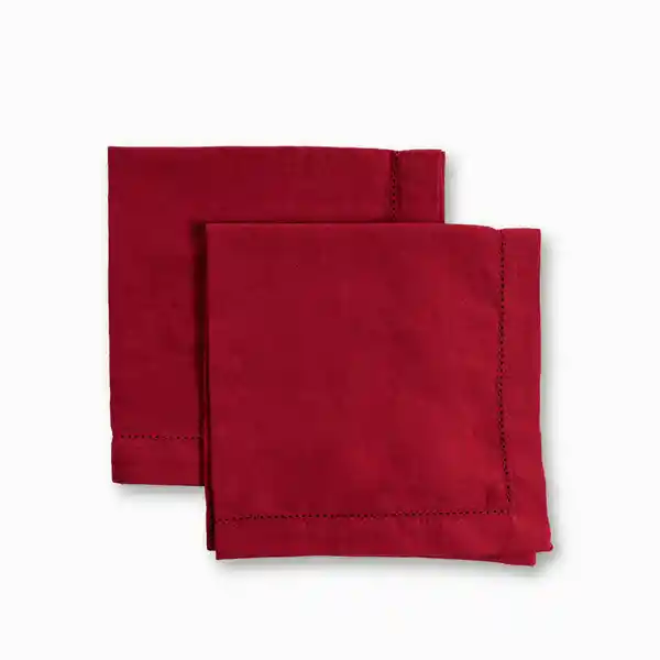 Set Servilletas de Tela Roja Ambiente Gourmet