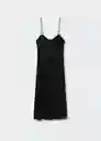 Vestido Nicole Negro Talla M Mujer Mango