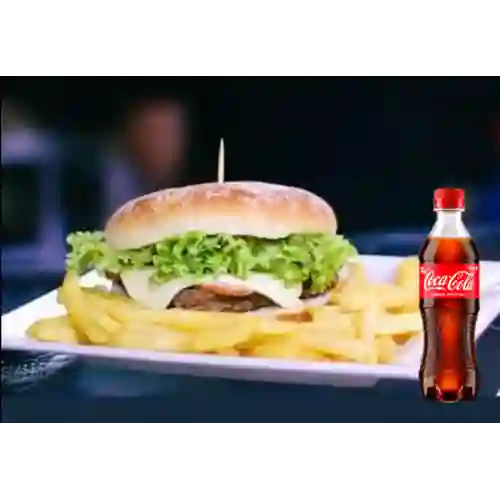 Combo Hamburguesa Sencilla + Coca Cola Original 400 ml