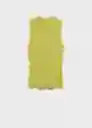 Top Albert Lima Talla XS Mujer Mango