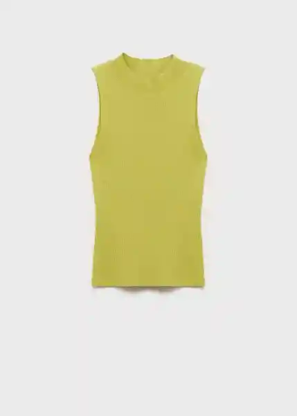 Top Albert Lima Talla XS Mujer Mango