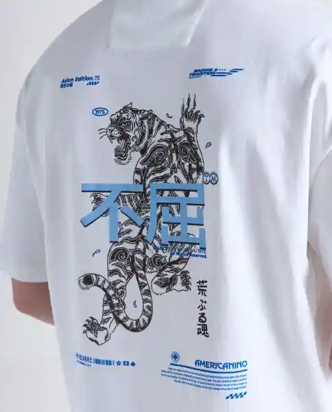 Camiseta Hombre Crudo Talla XXL 849G034_CRU110607 Americanino