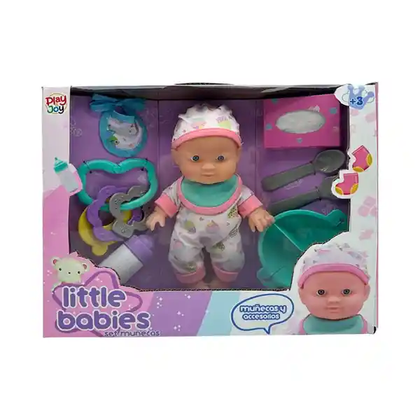 Play And Joy Set Muñeca Little Babies Hora de Comer