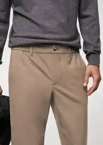 Pantalón Murlo Beige Talla 46 Hombre Mango