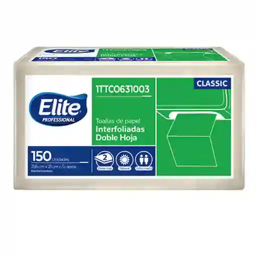 Elite Toalla de papel doblada tipo C