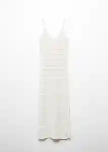 Vestido Abril 2 Off White Talla 22 Niñas Mango