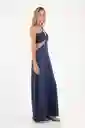 Vestido Largo Joan Azul Talla 02 M
