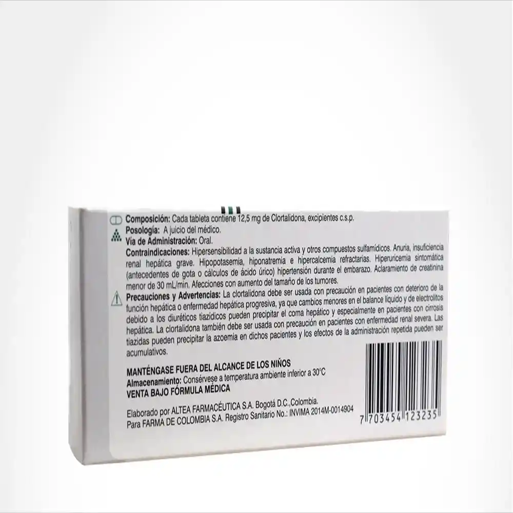 Hidroten Tabletas (12.5 mg)