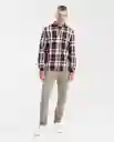 Camisa Plaid Manga Larga Rojo Merlot Ultraoscuro S Chevignon