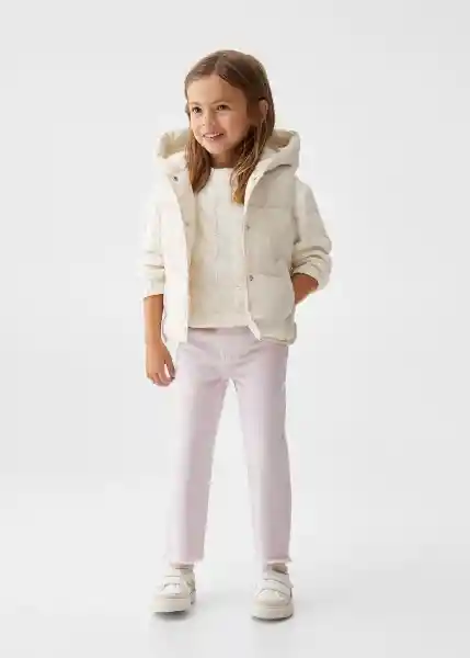 Chaleco Laurenc Crudo Talla 71 Niñas Mango