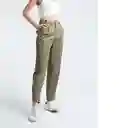  Pantalon Dan Mujer Cafe Piedra Medio Talla 6 Naf-Naf 