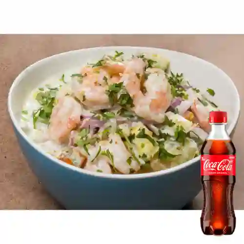 Combo Ceviche Natural + Coca Cola Original 400 ml