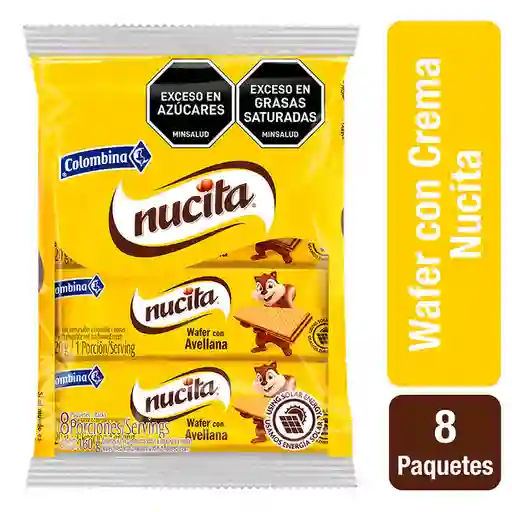 Nucita Galleta Wafer con Crema de Avellana