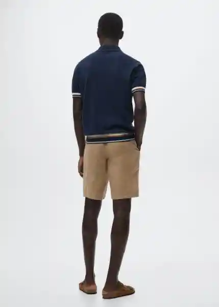 Polo Degas Navy Talla L Hombre Mango