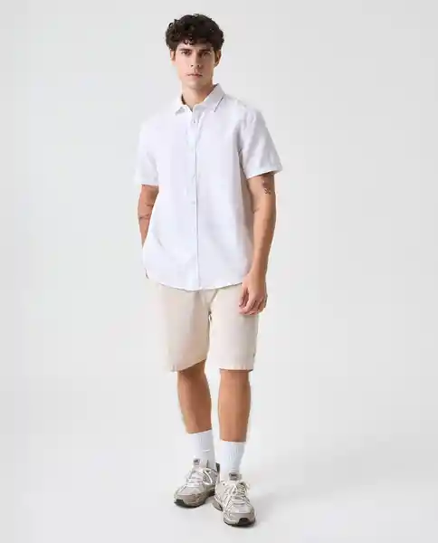 Camisa Hombre Blanco Talla S 812G006_BLA110601 Americanino
